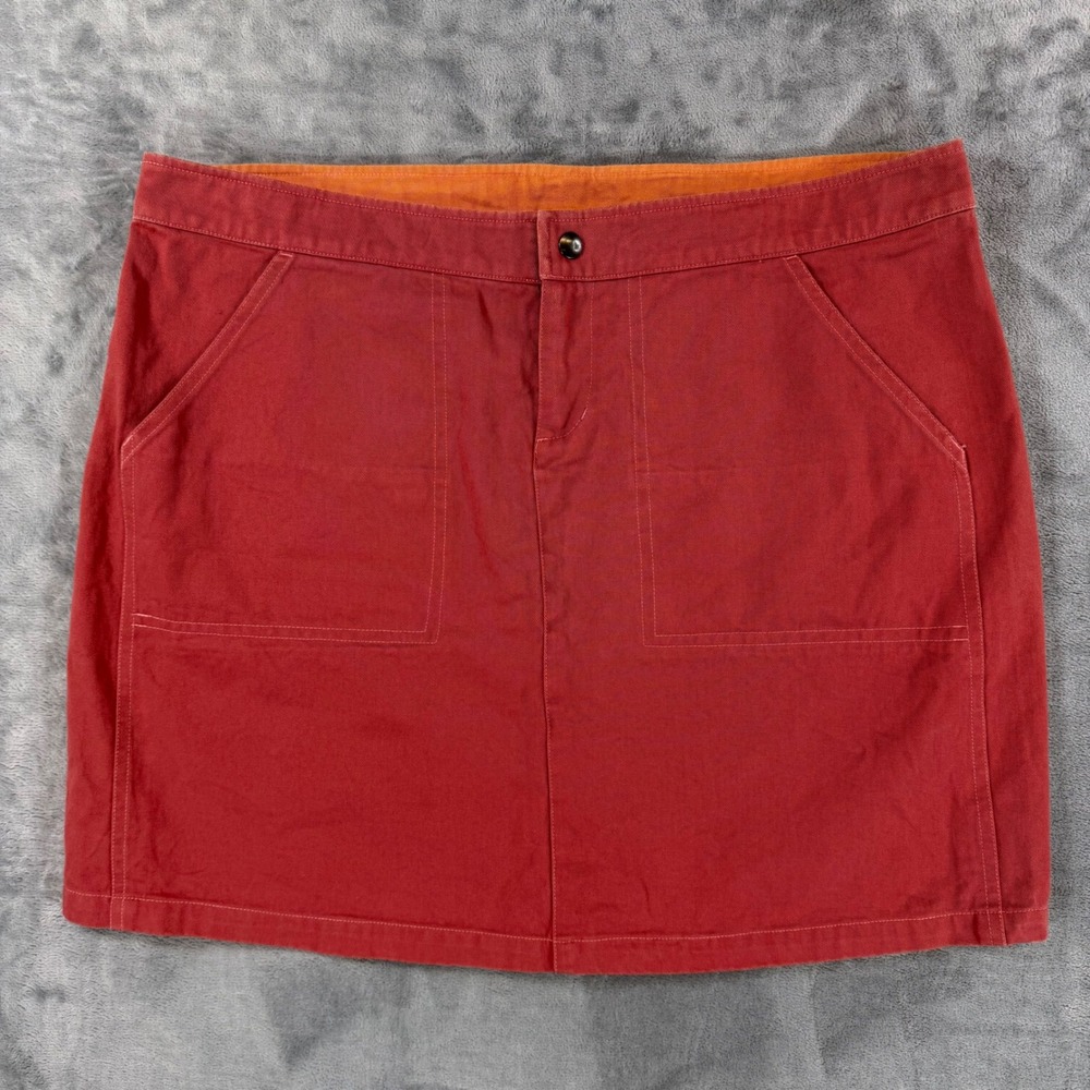 Kuhl Mini Skirt Women's Size XL Red Canvas Hiking Outdoor
